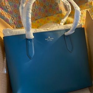 Kate Spade dark peacock Harper tote